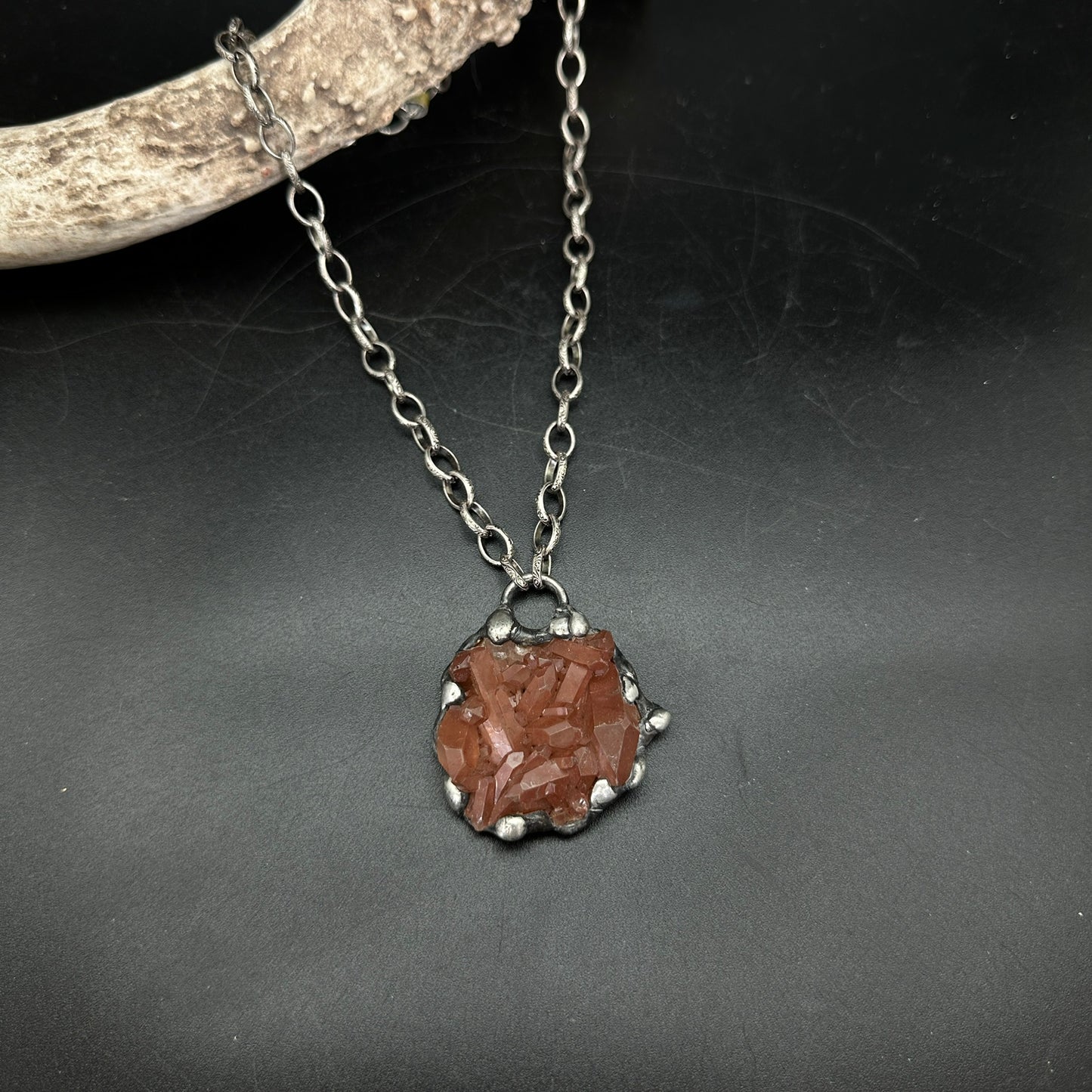 Burst ~ Red Quartz Necklace