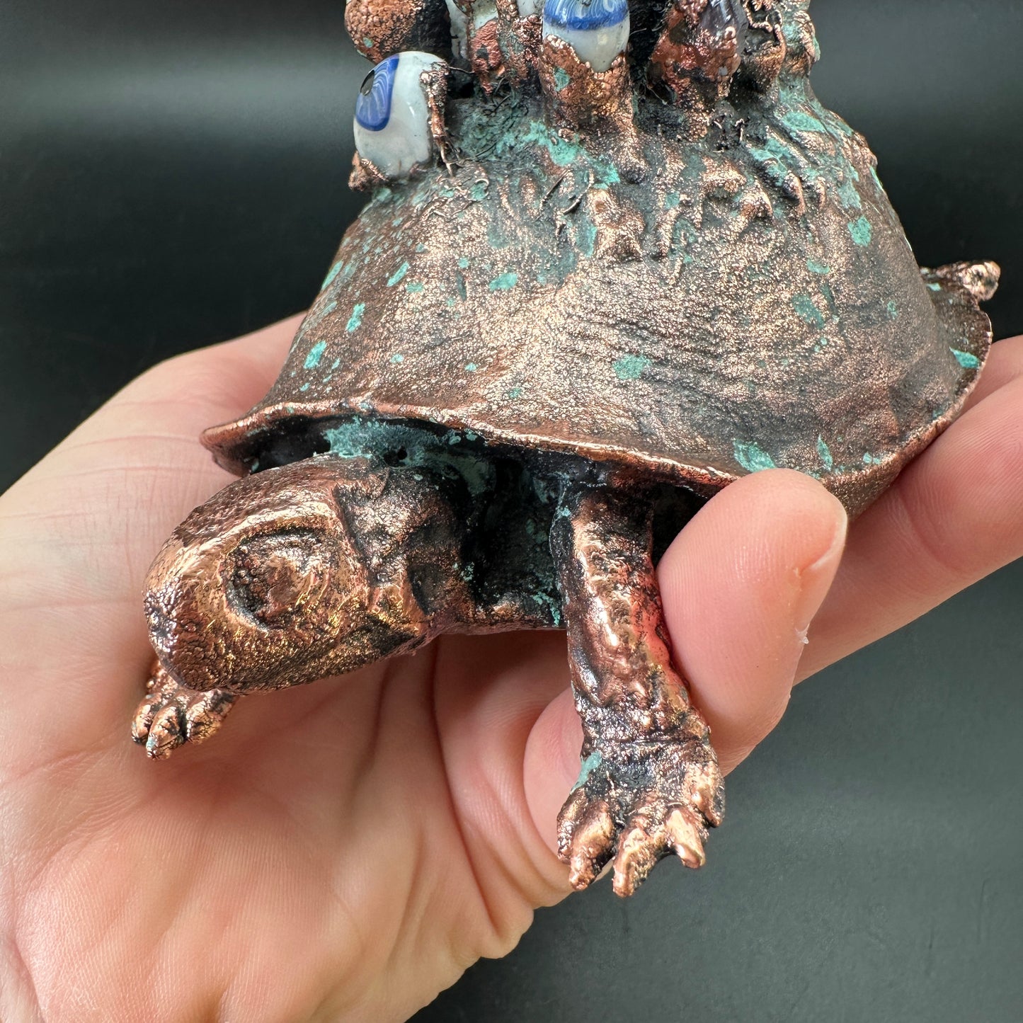 Oracle ~ Copper Electroformed Box Turtle