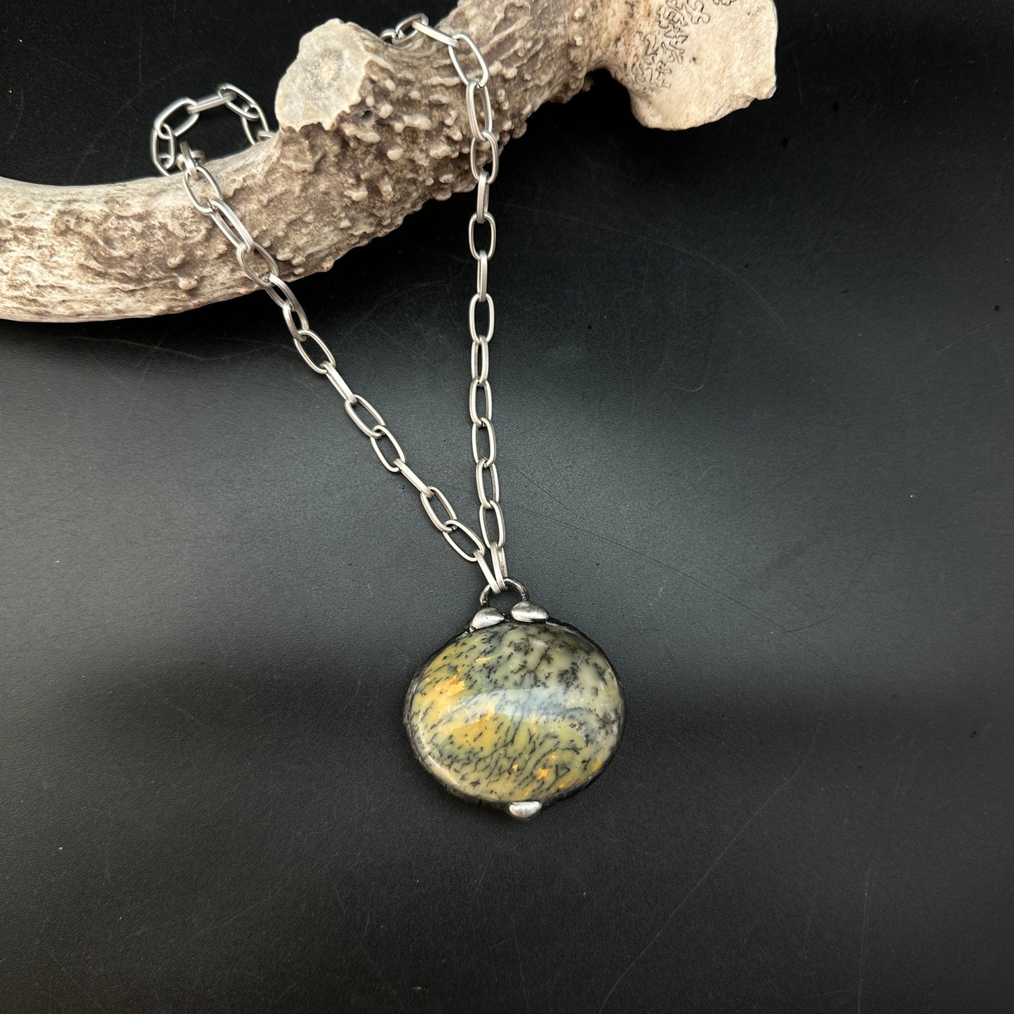 Underground ~ Green Opal Talisman Necklace