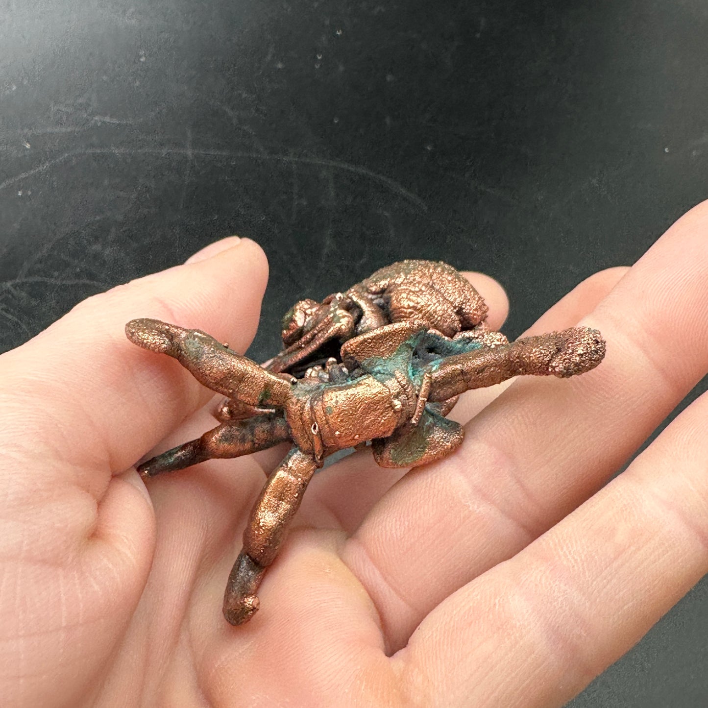Baby Bird Brain ~ Owl Hybrid Critter Copper Electroformed