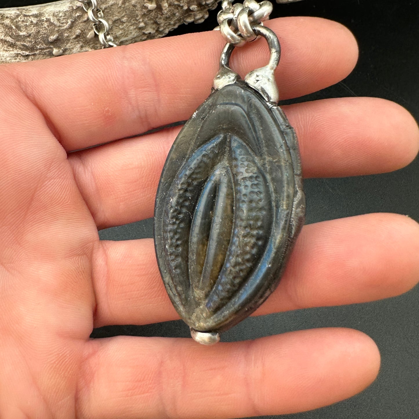 Yoni ~ Labradorite Necklace