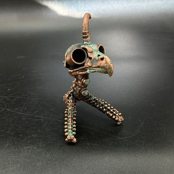 Lil' Horus ~ Owl Hybrid Critter Copper Electroformed
