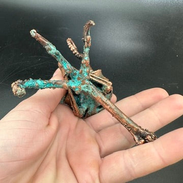 Wild Horus ~ Owl Hybrid Critter Copper Electroformed