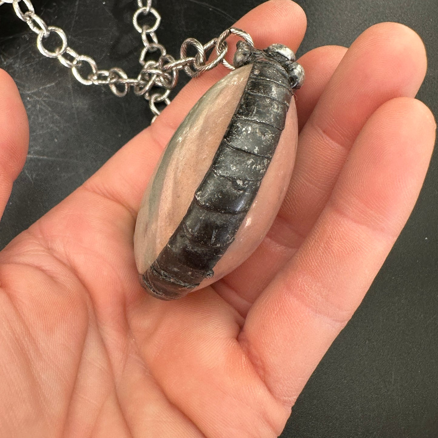 Sunrise~ Ocean Jasper Orb Necklace