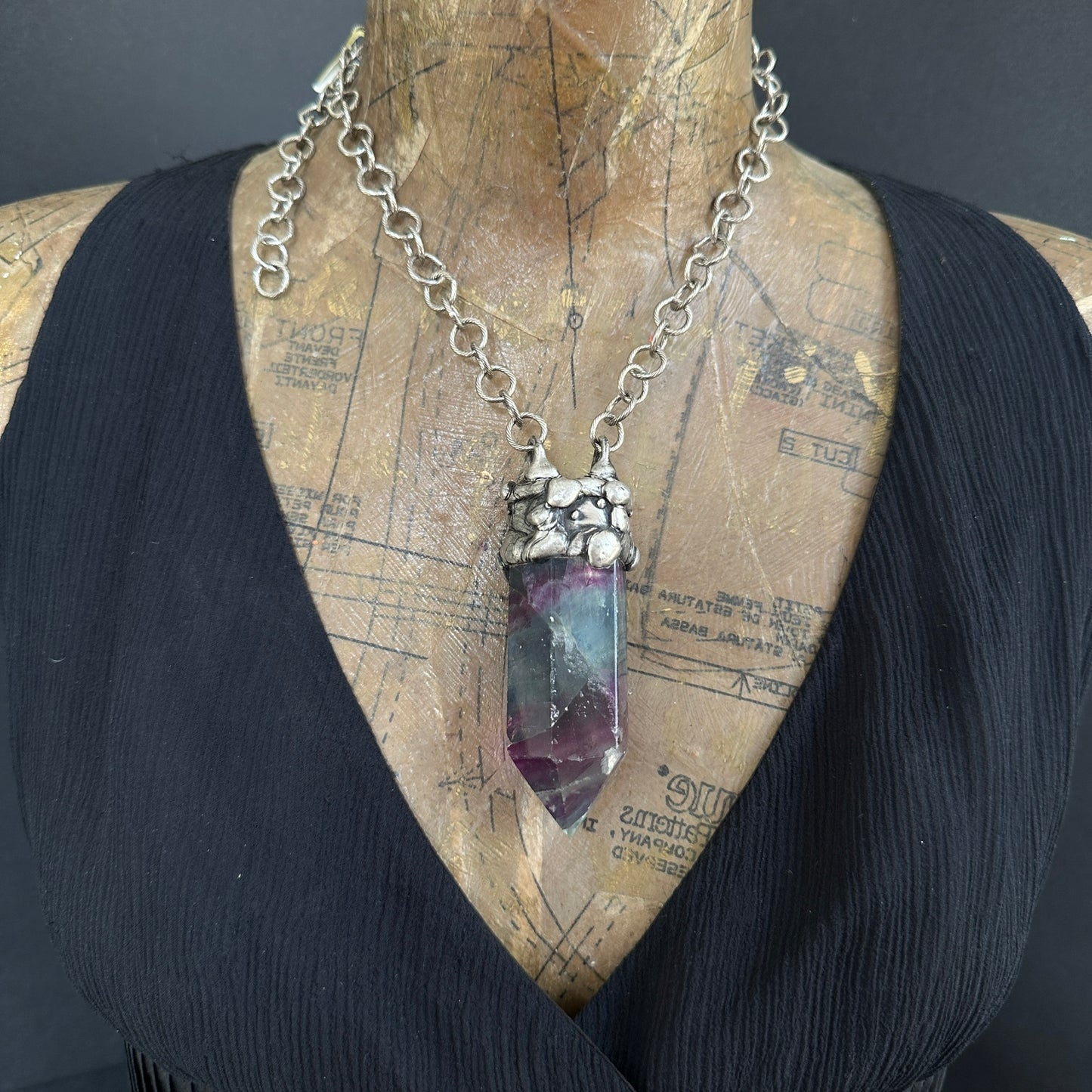 Magi ~ Dark Purple Fluorite Necklace