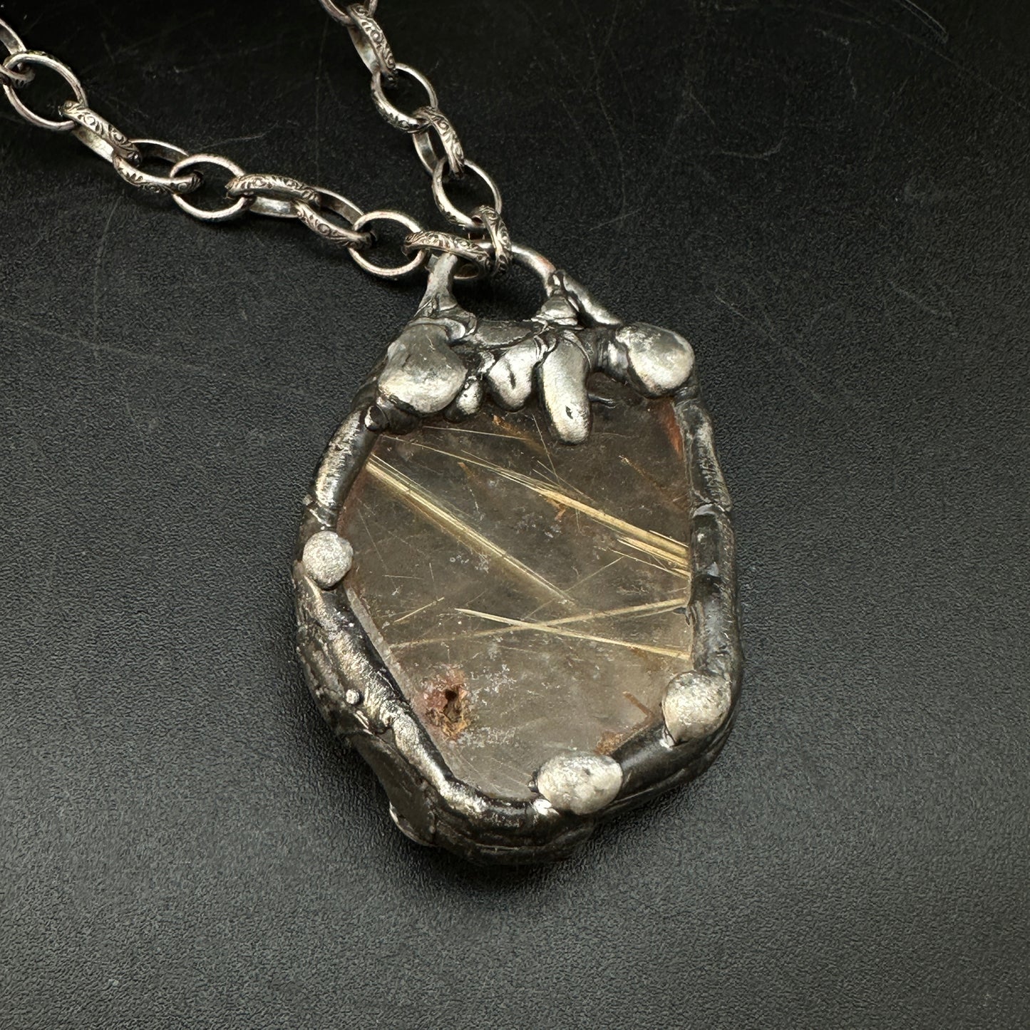 Awaken ~ Rutilated Quartz Necklace