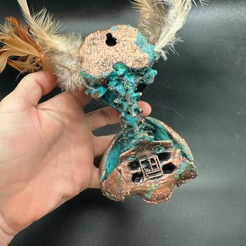 Clawdia ~ Featherhead w/ Crab Claws Wall Mount