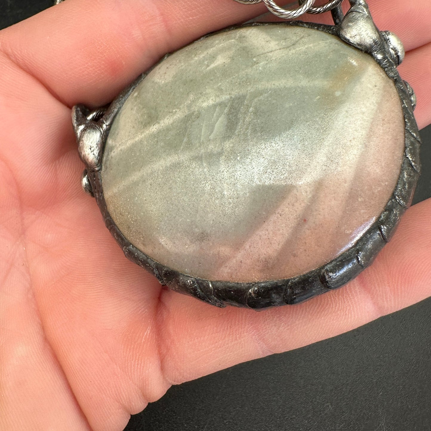 Sunrise~ Ocean Jasper Orb Necklace