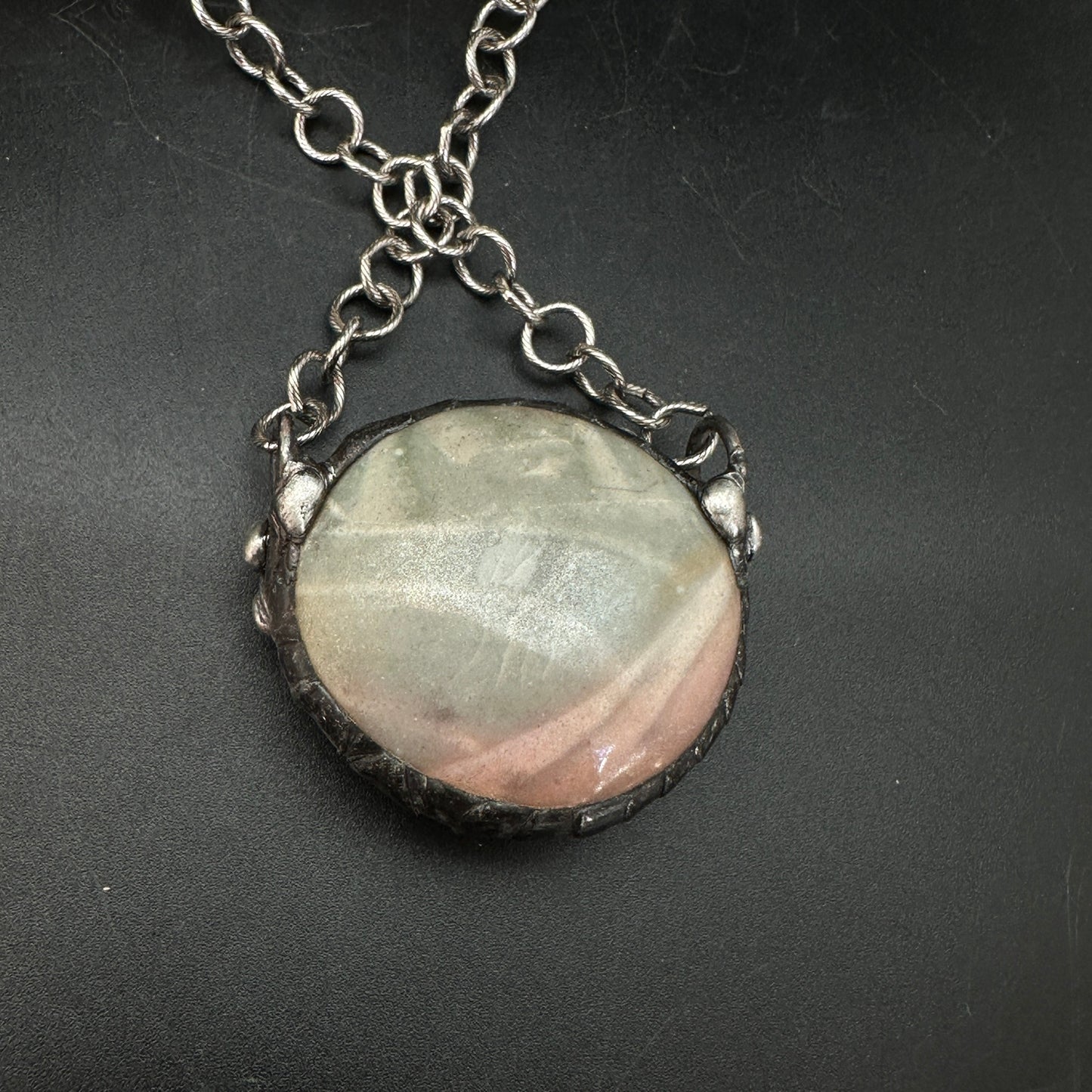 Sunrise~ Ocean Jasper Orb Necklace