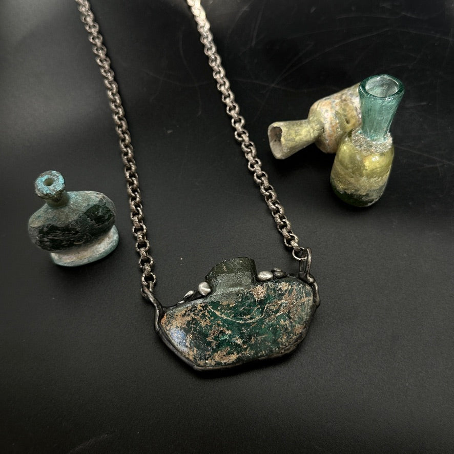 Vessel ~ 2000 Year Old Roman Glass Necklace