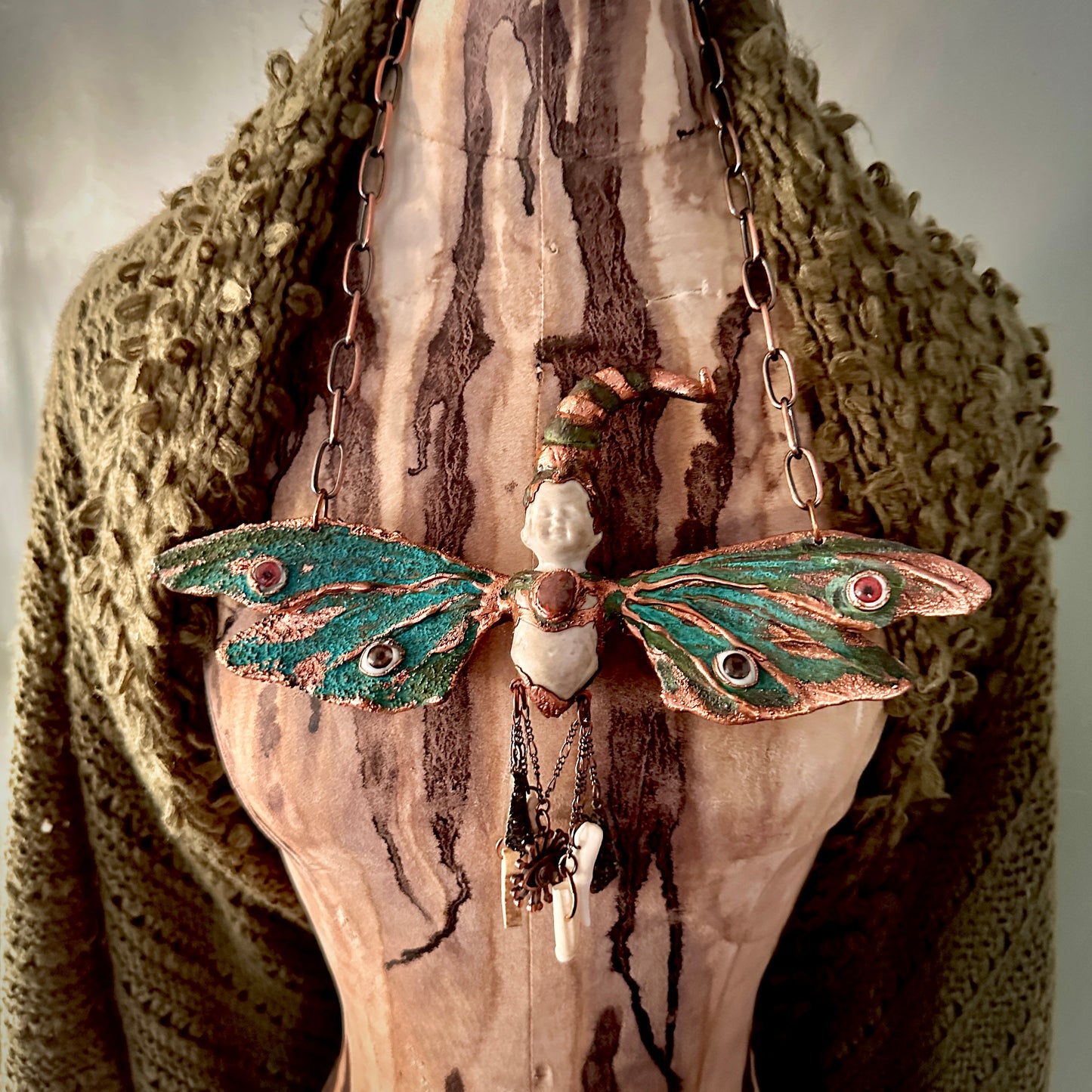 Oracle of The Verge ~ Fantastical Copper Wall Hanging/Necklace