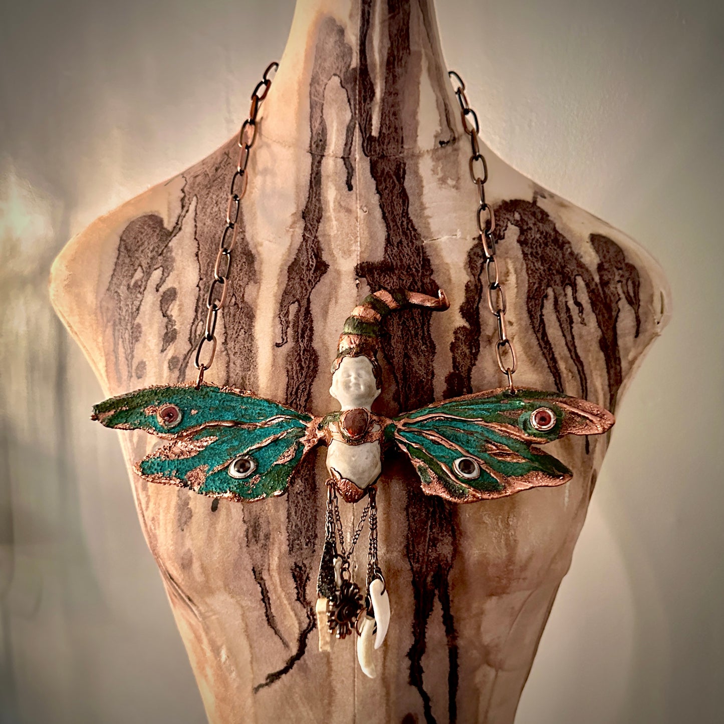 Oracle of The Verge ~ Fantastical Copper Wall Hanging/Necklace
