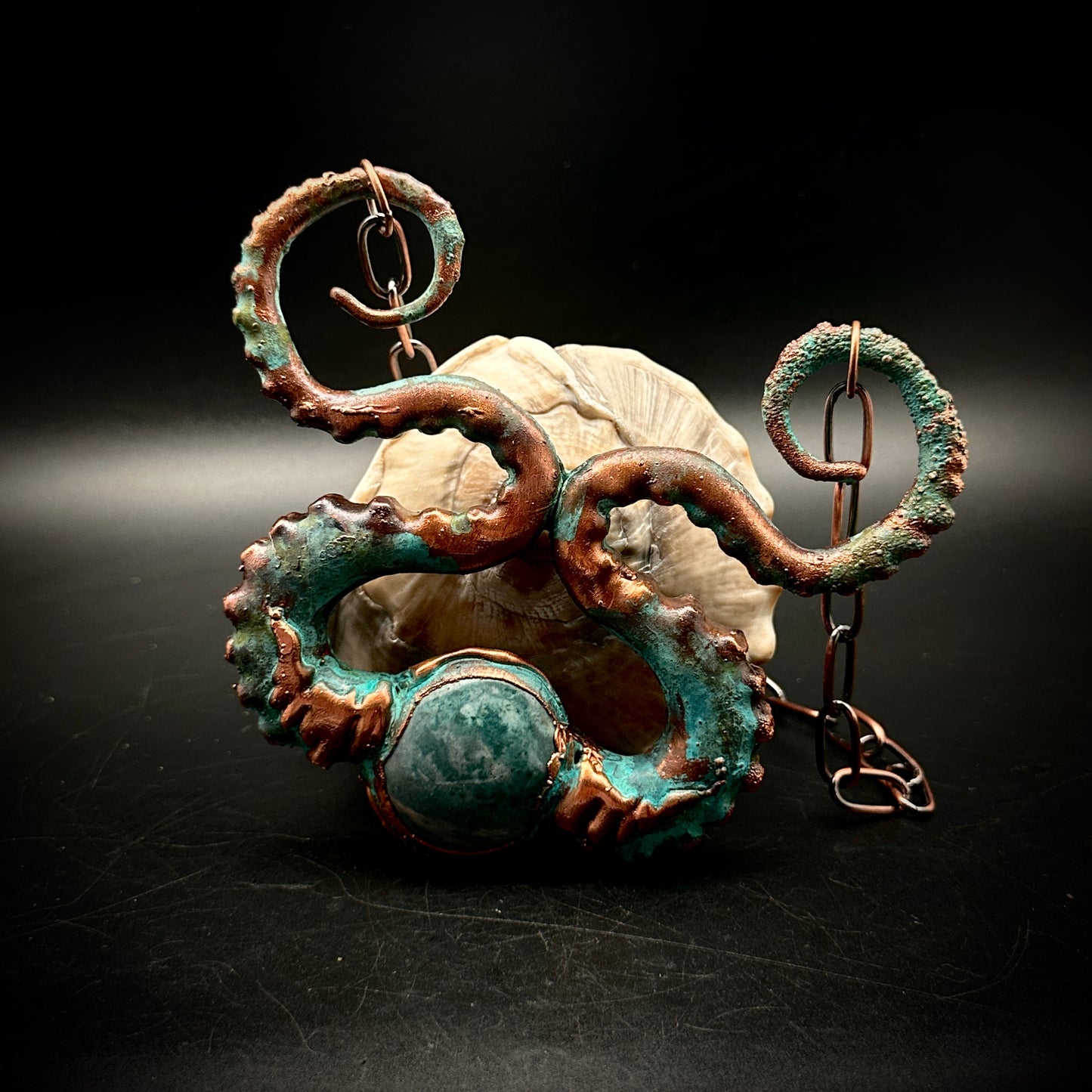 Kraken ~ Tentacle Copper Electroformed Necklace