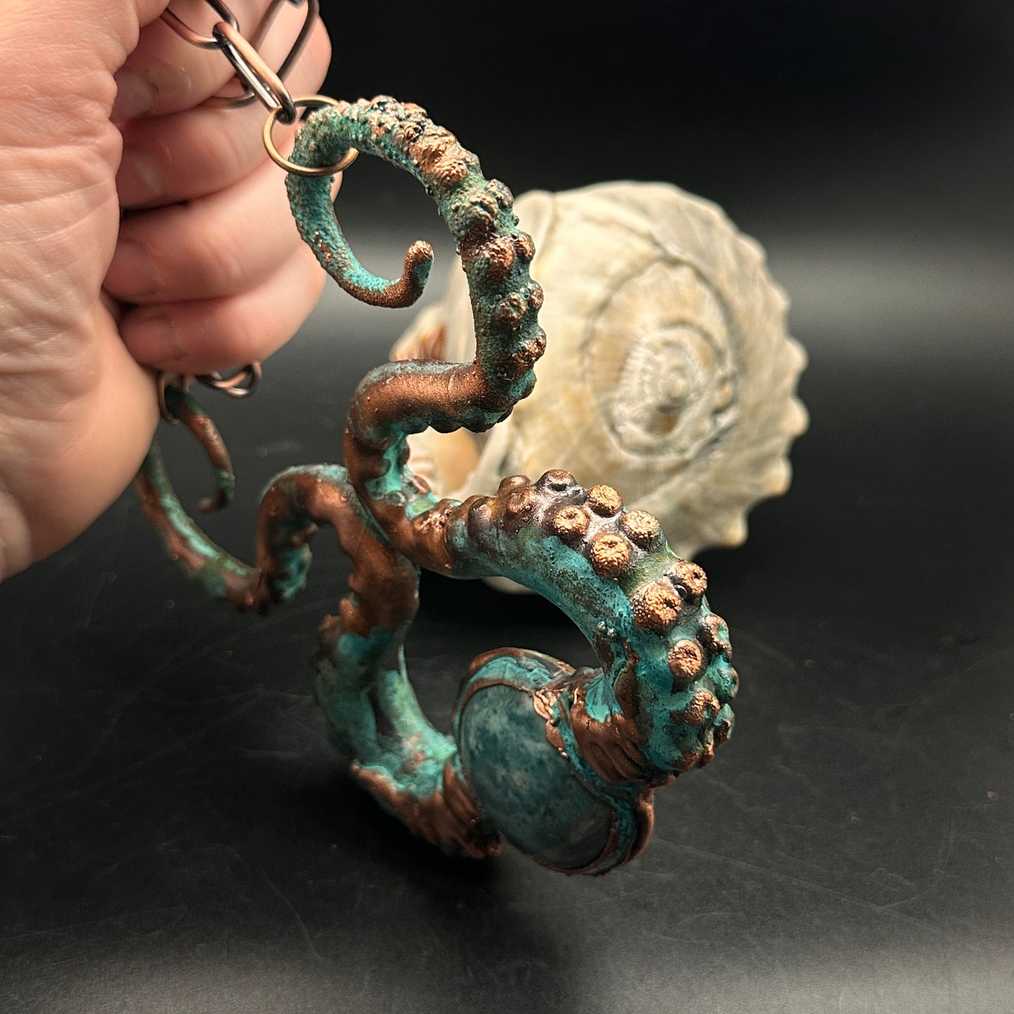 Kraken ~ Tentacle Copper Electroformed Necklace