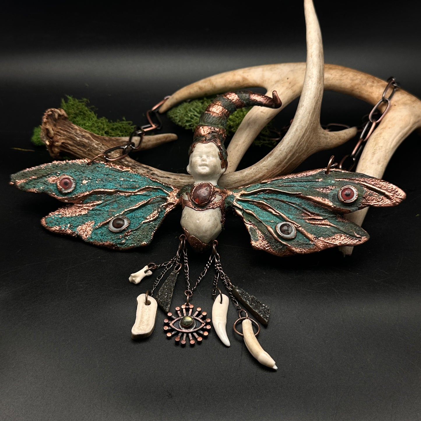 Oracle of The Verge ~ Fantastical Copper Wall Hanging/Necklace