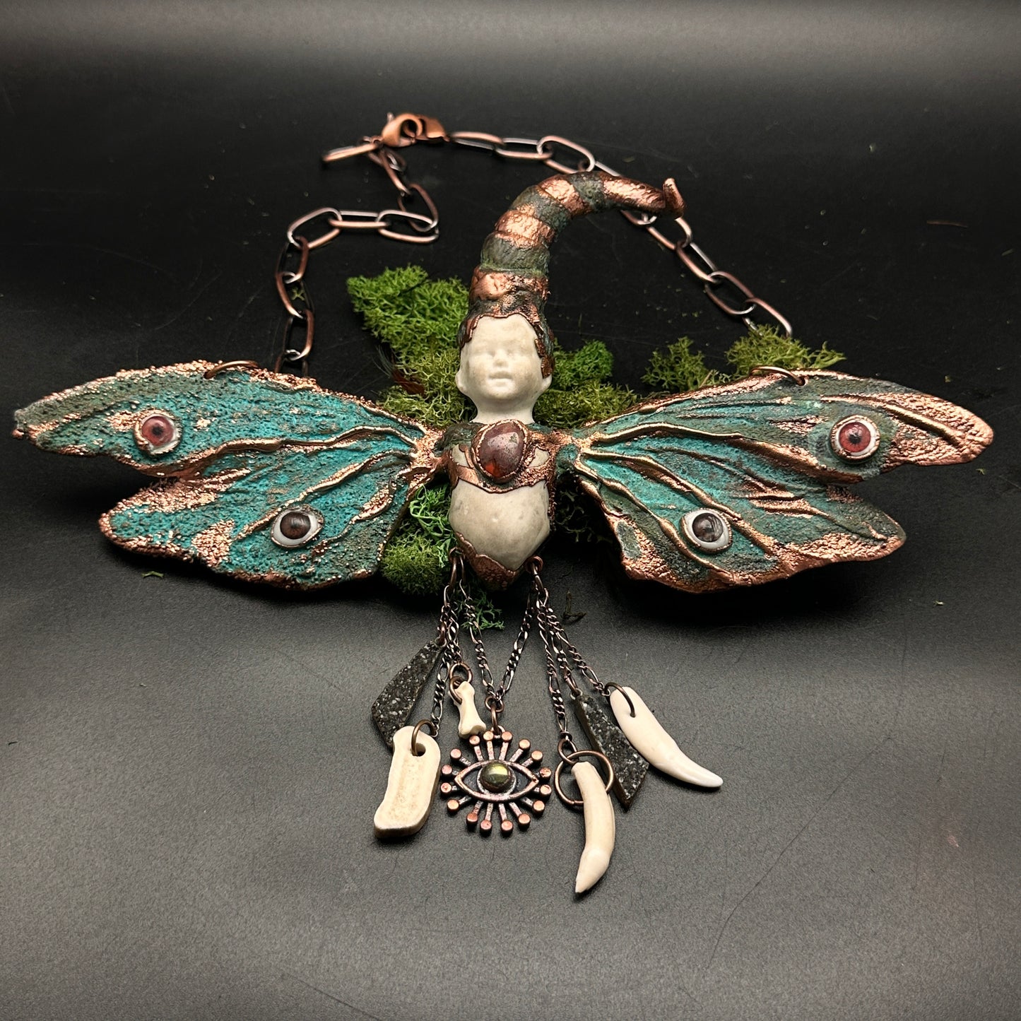 Oracle of The Verge ~ Fantastical Copper Wall Hanging/Necklace