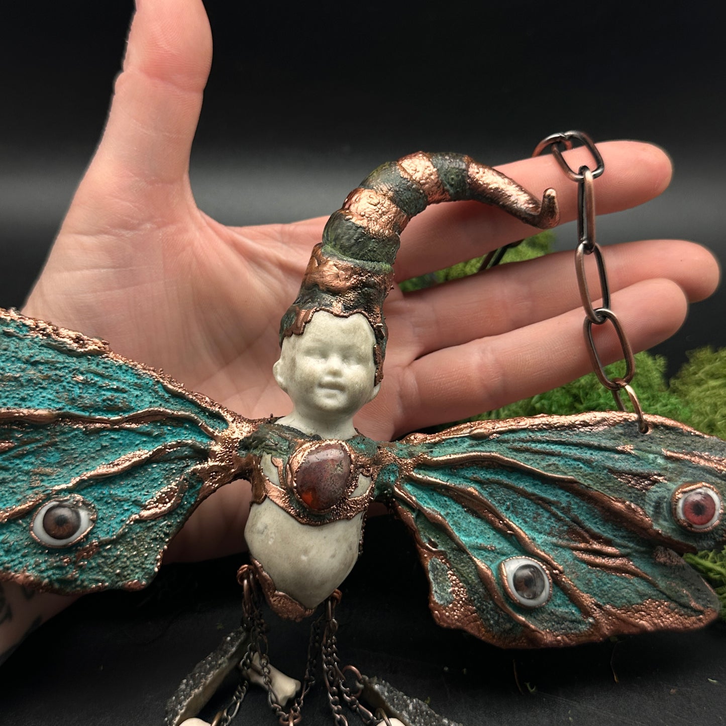 Oracle of The Verge ~ Fantastical Copper Wall Hanging/Necklace