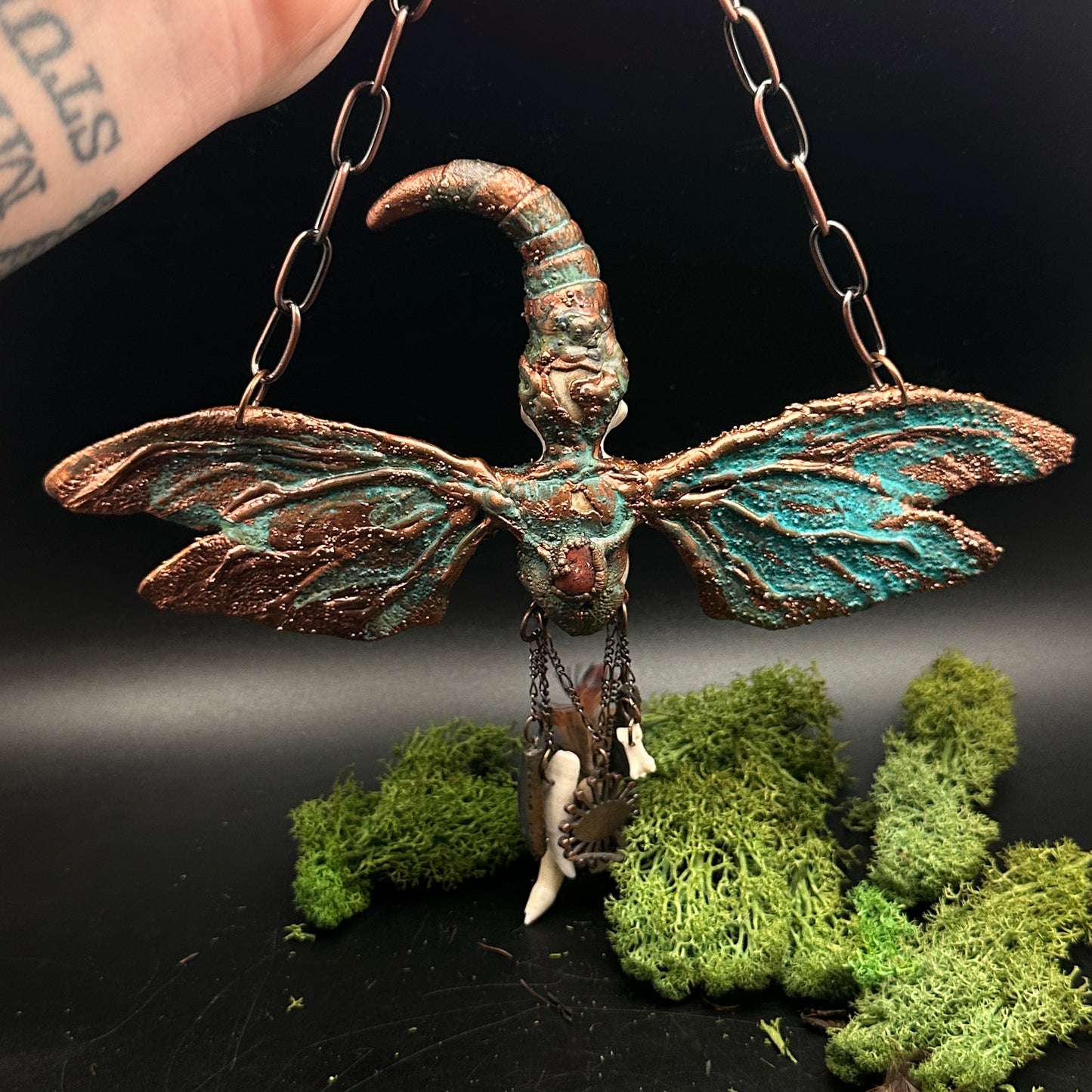 Oracle of The Verge ~ Fantastical Copper Wall Hanging/Necklace