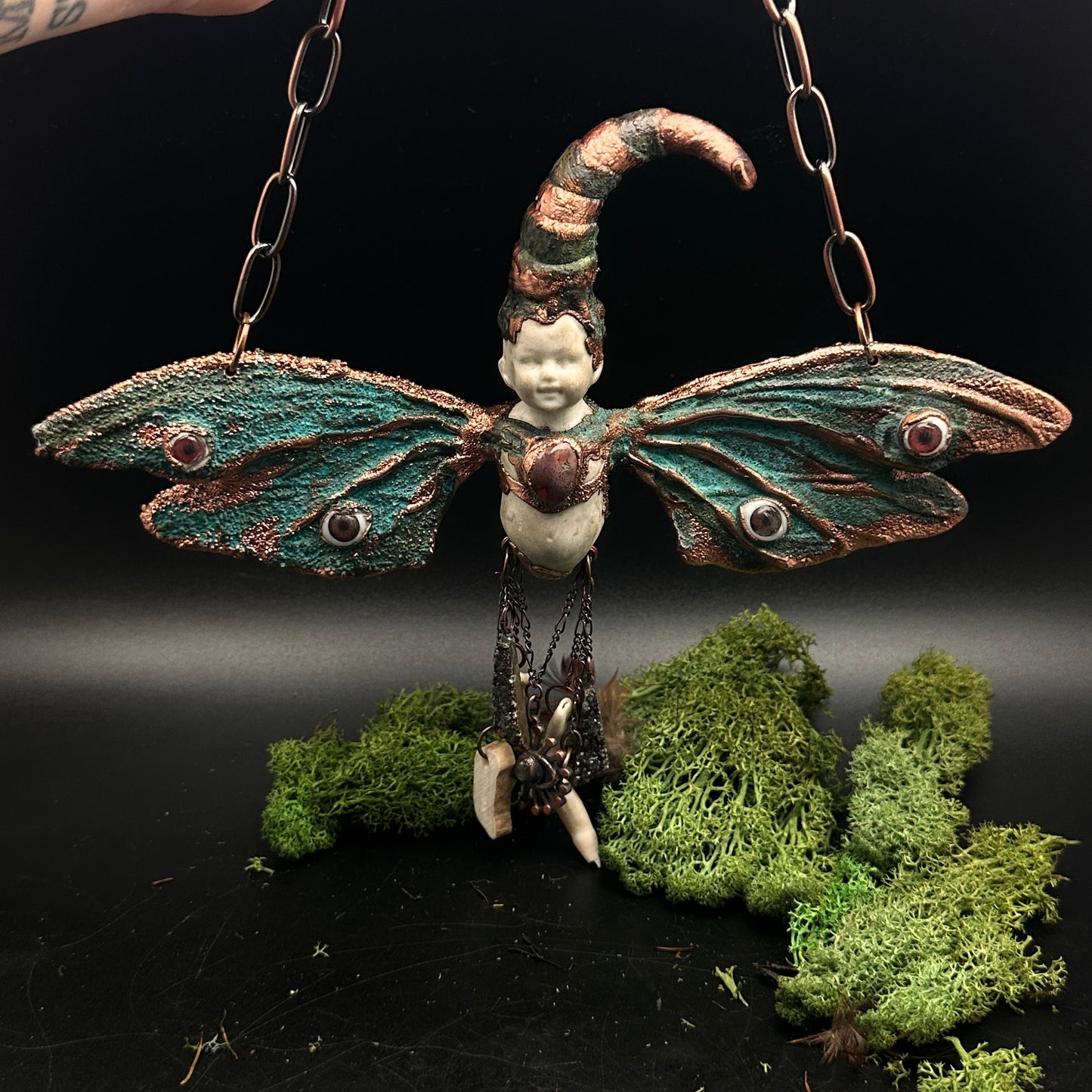 Oracle of The Verge ~ Fantastical Copper Wall Hanging/Necklace