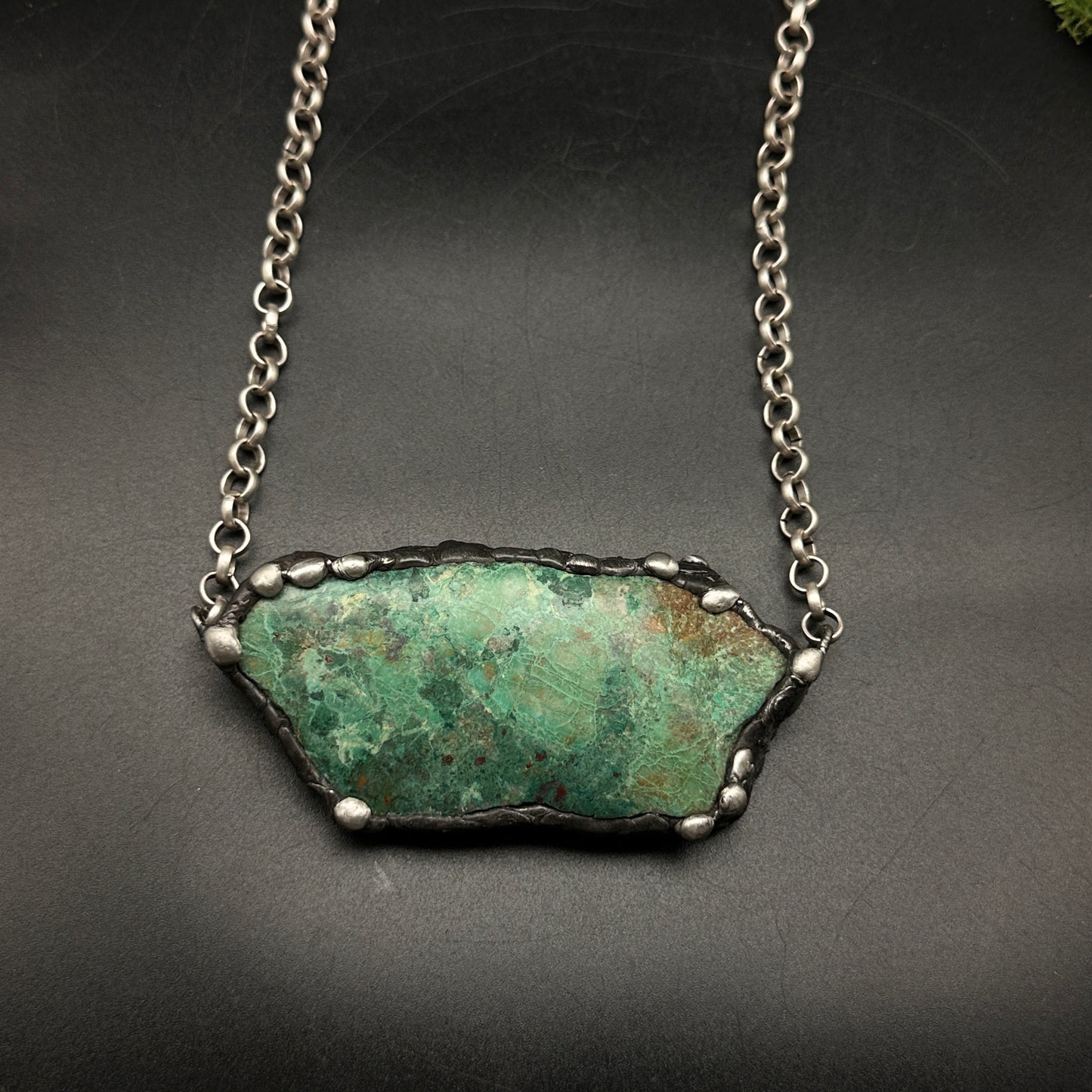 Terra ~ Large Chrysocolla Necklace