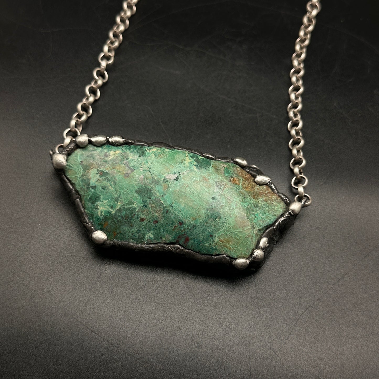 Terra ~ Large Chrysocolla Necklace