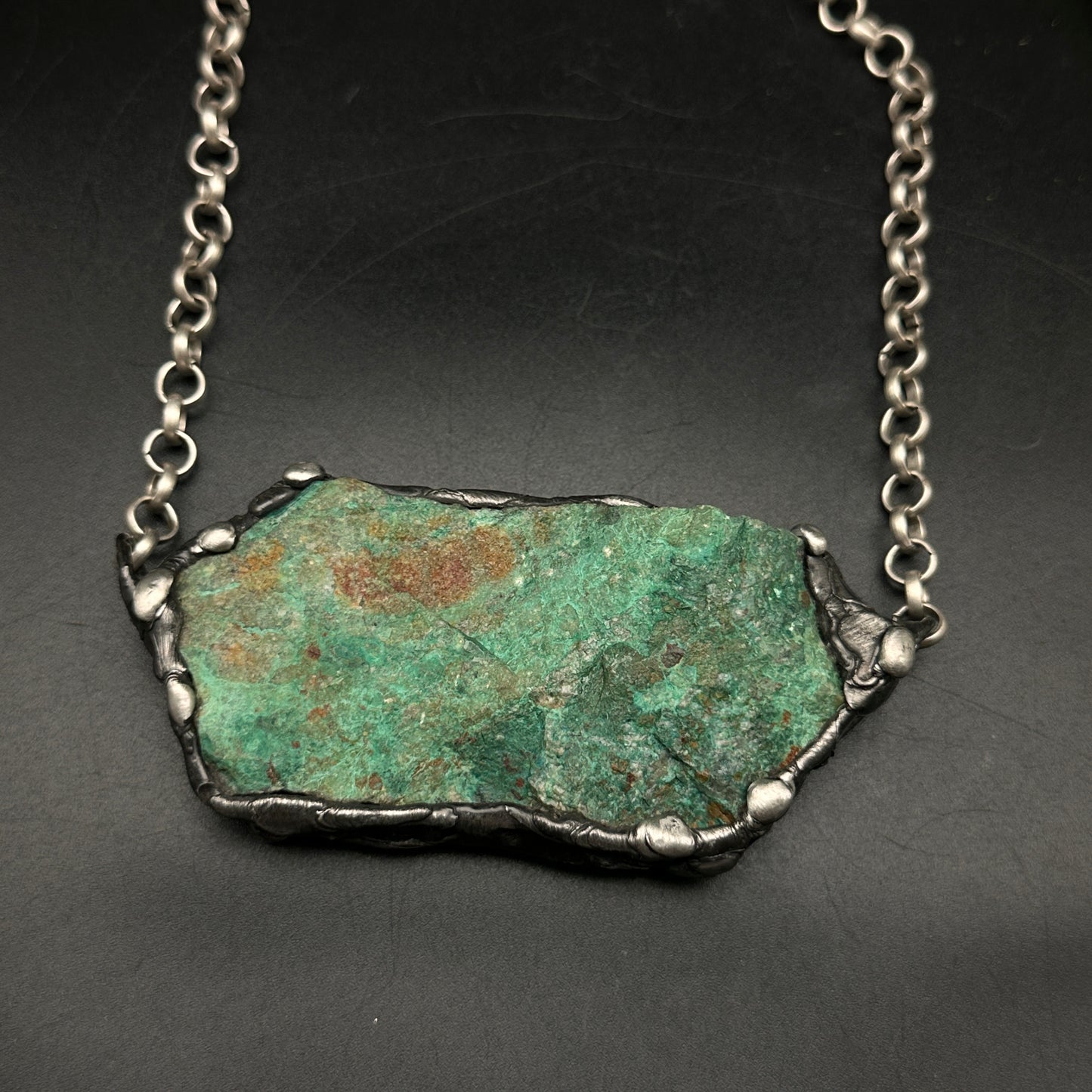 Terra ~ Large Chrysocolla Necklace
