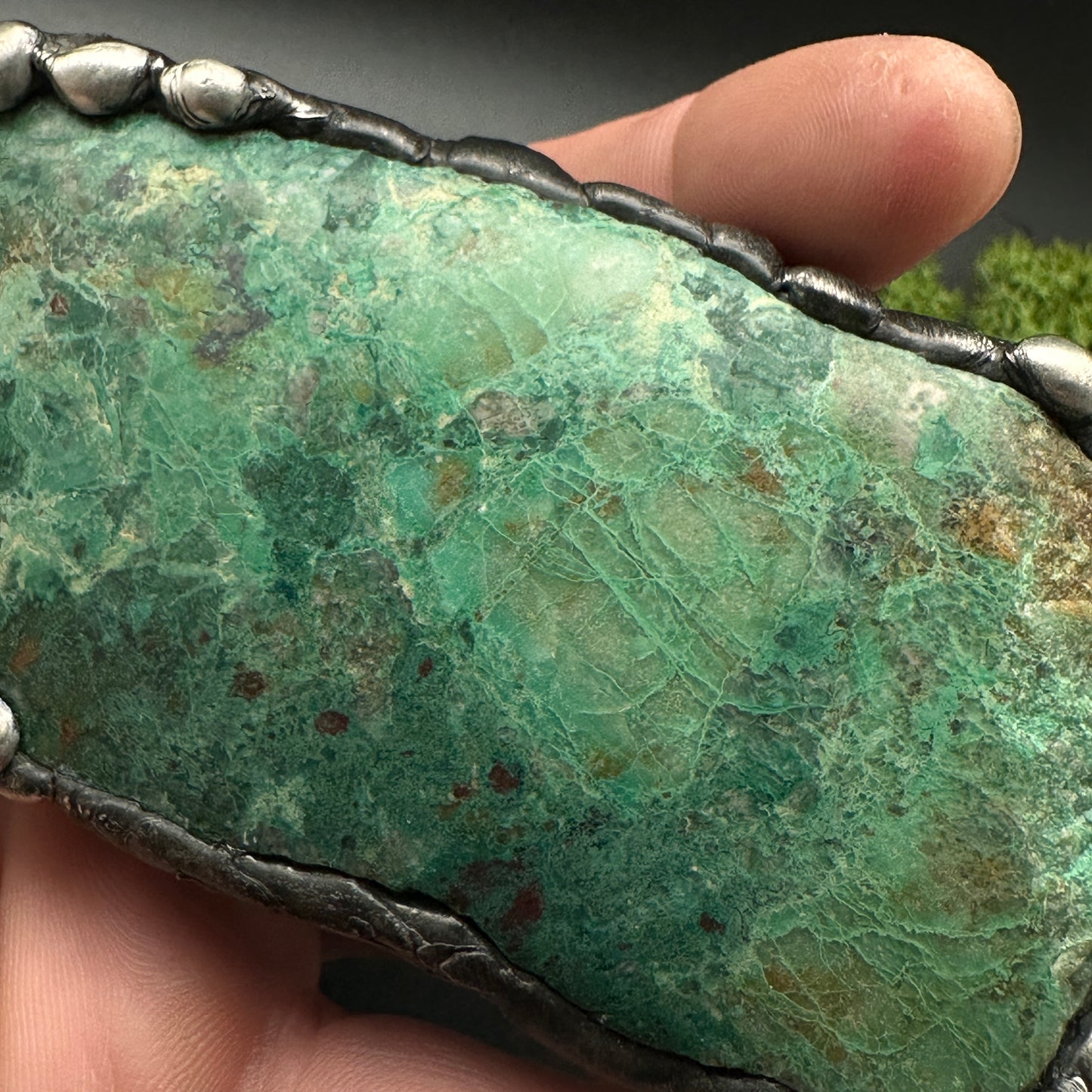 Terra ~ Large Chrysocolla Necklace