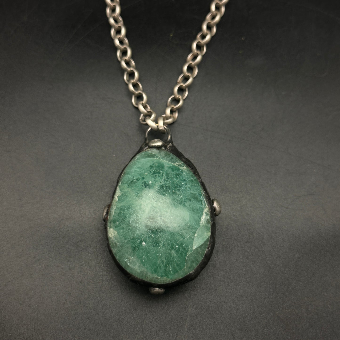 Jewel ~ Light Green Fluorite Necklace
