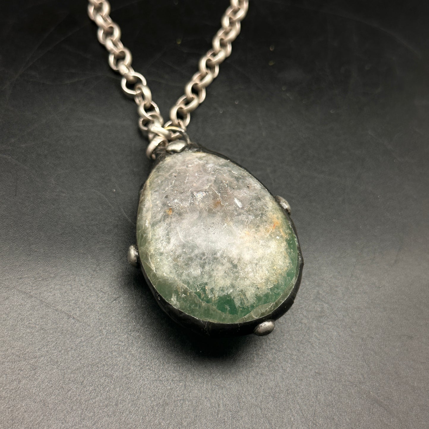 Jewel ~ Light Green Fluorite Necklace