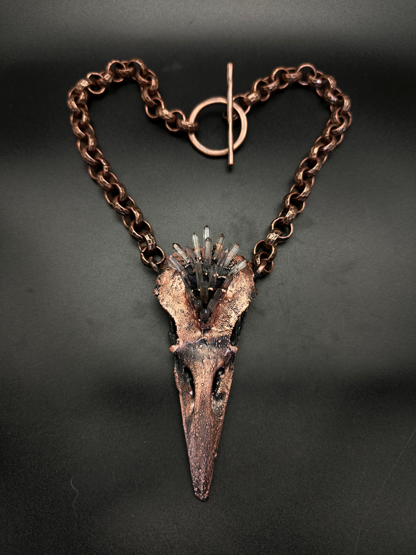 Witcher ~ Raven Copper Electroformed Necklace
