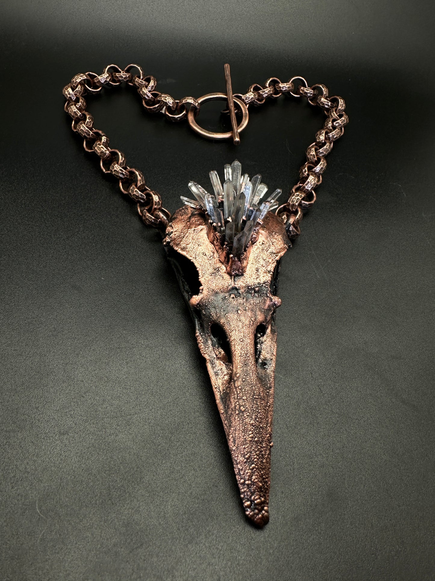 Witcher ~ Raven Copper Electroformed Necklace