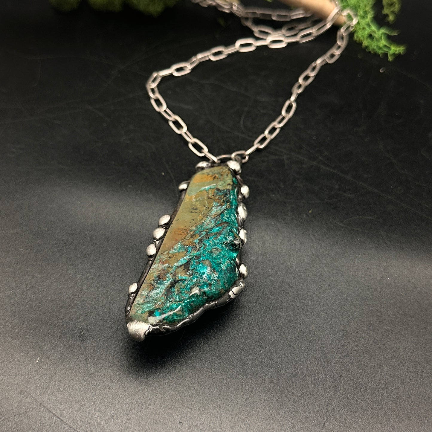 Rift ~ Heterogenite Chrysocolla (Congo) Necklace