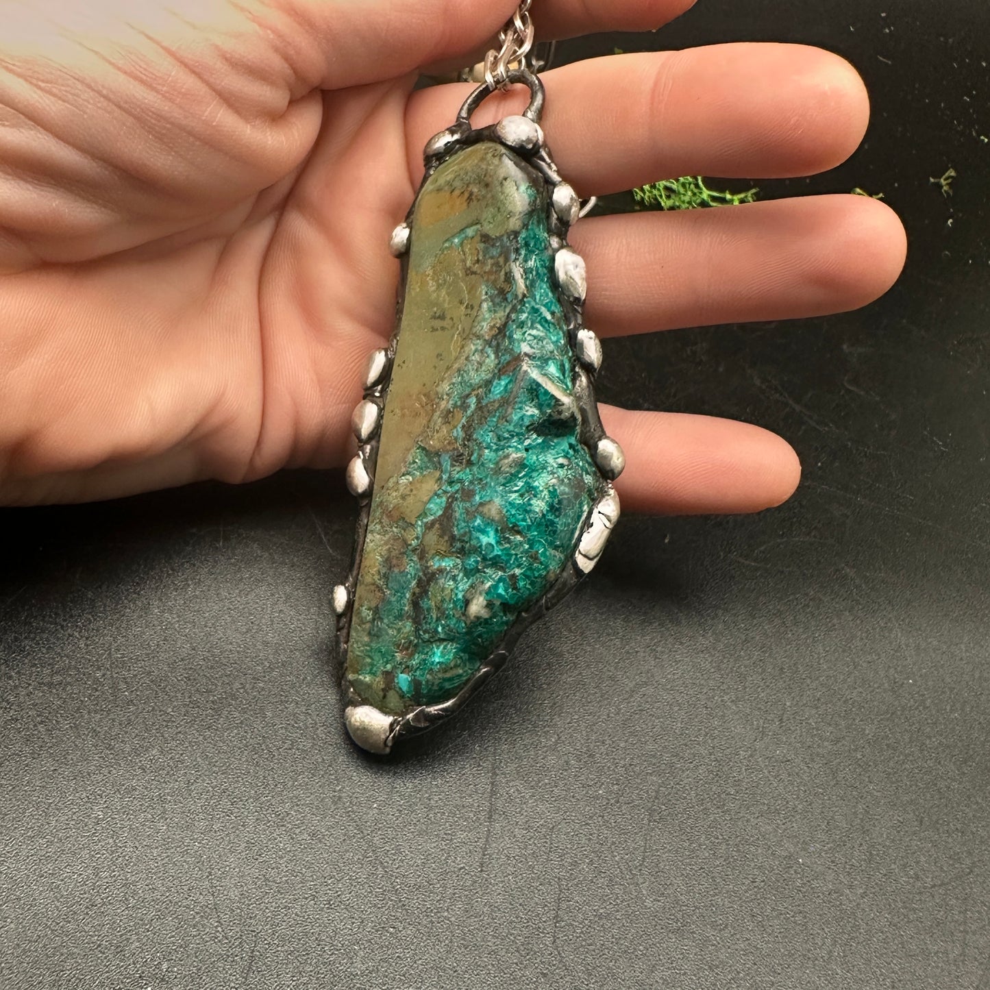 Rift ~ Heterogenite Chrysocolla (Congo) Necklace