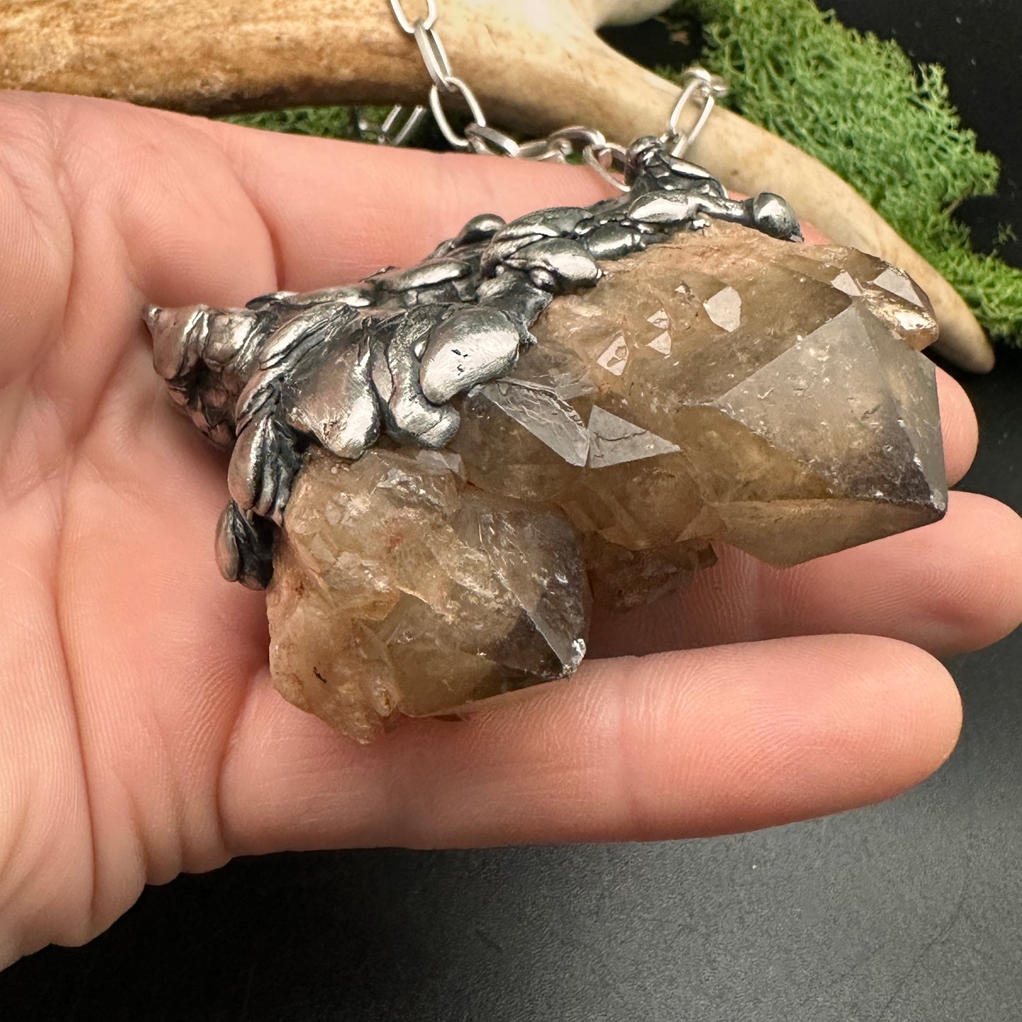 Shards ~ Kundalini Smoky Citrine Necklace