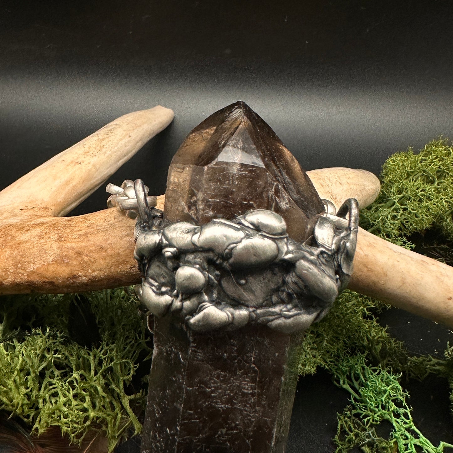 Signals ~ XL Smoky Quartz Pendant