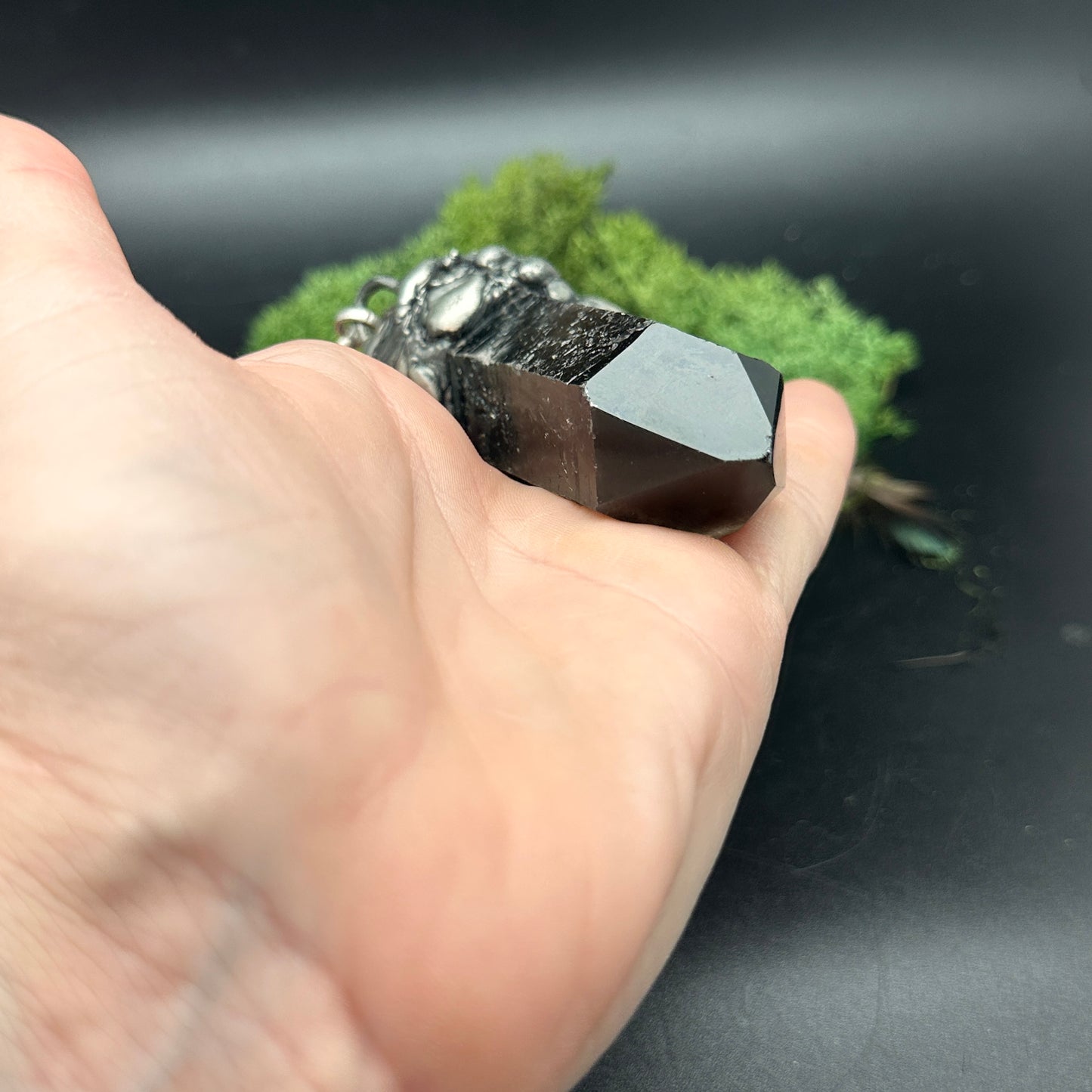 Signals ~ XL Smoky Quartz Pendant