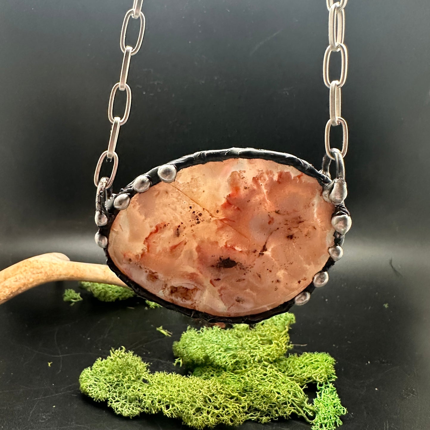 Bloom ~ Flower Agate Necklace