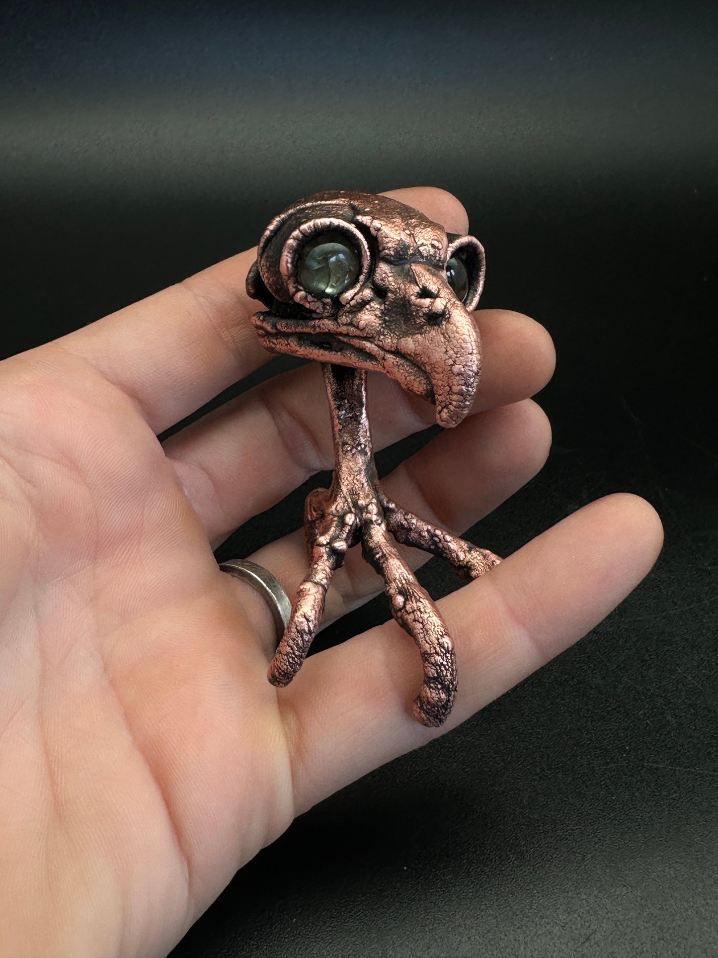 Horus ~ Assemblage Creature ~ Copper Electroformed