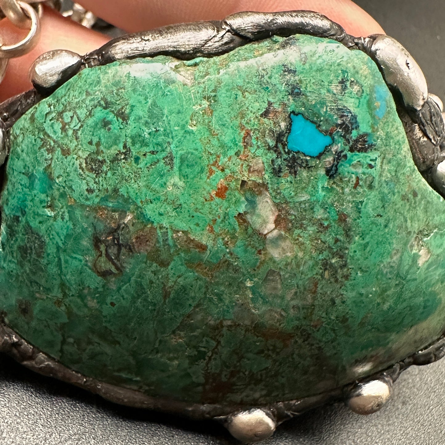 Gaia ~ Large Chrysocolla Necklace