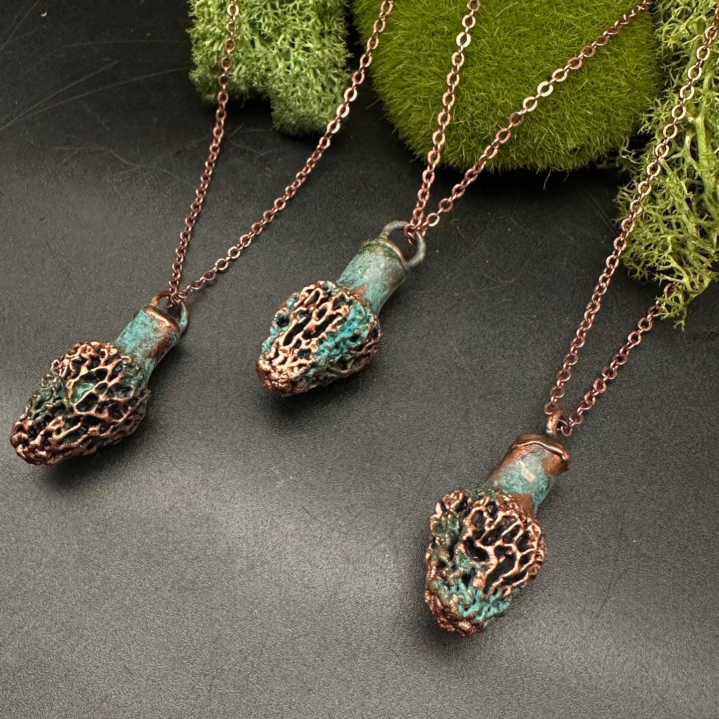 Shruum ~ Morel Pendant