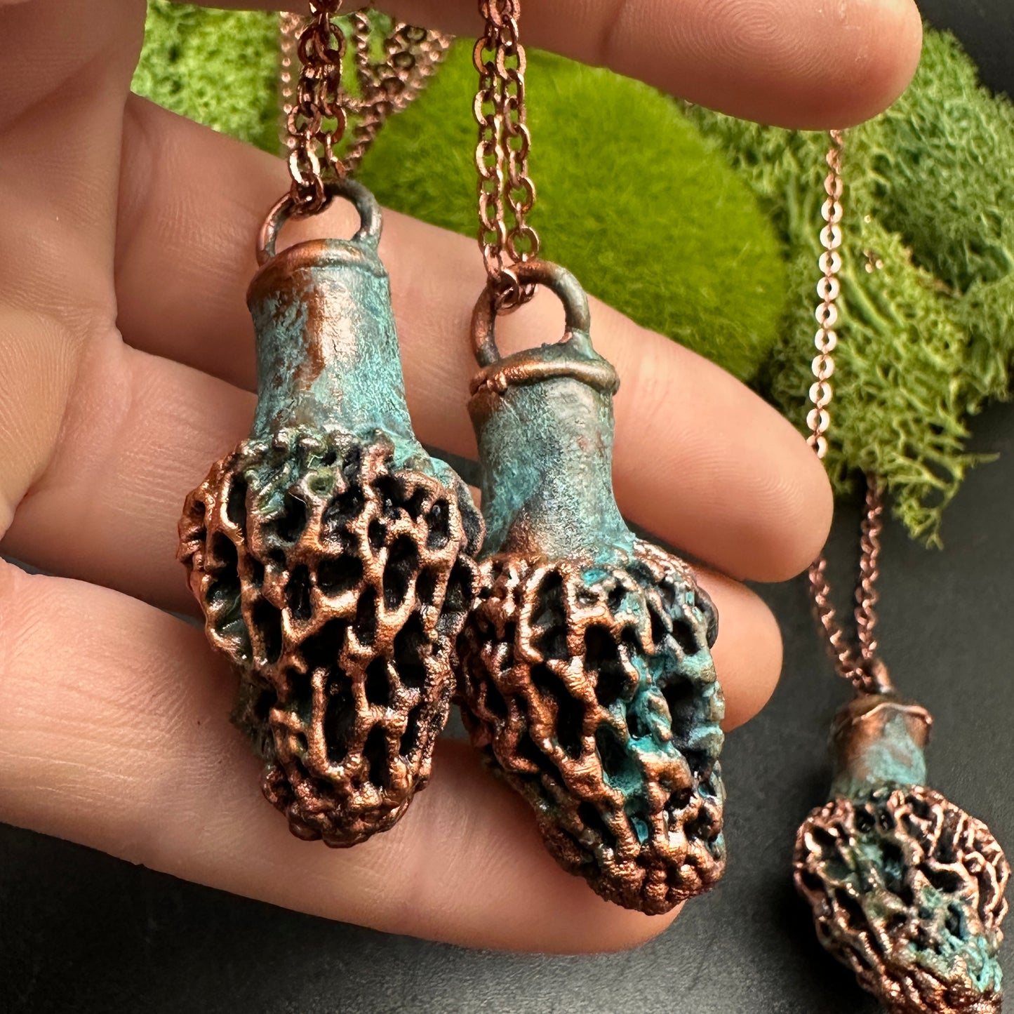 Shruum ~ Morel Pendant