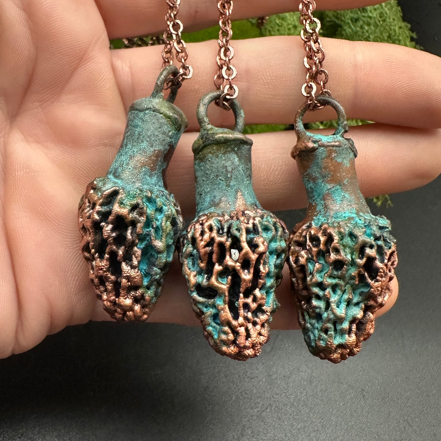 Shruum ~ Morel Pendant
