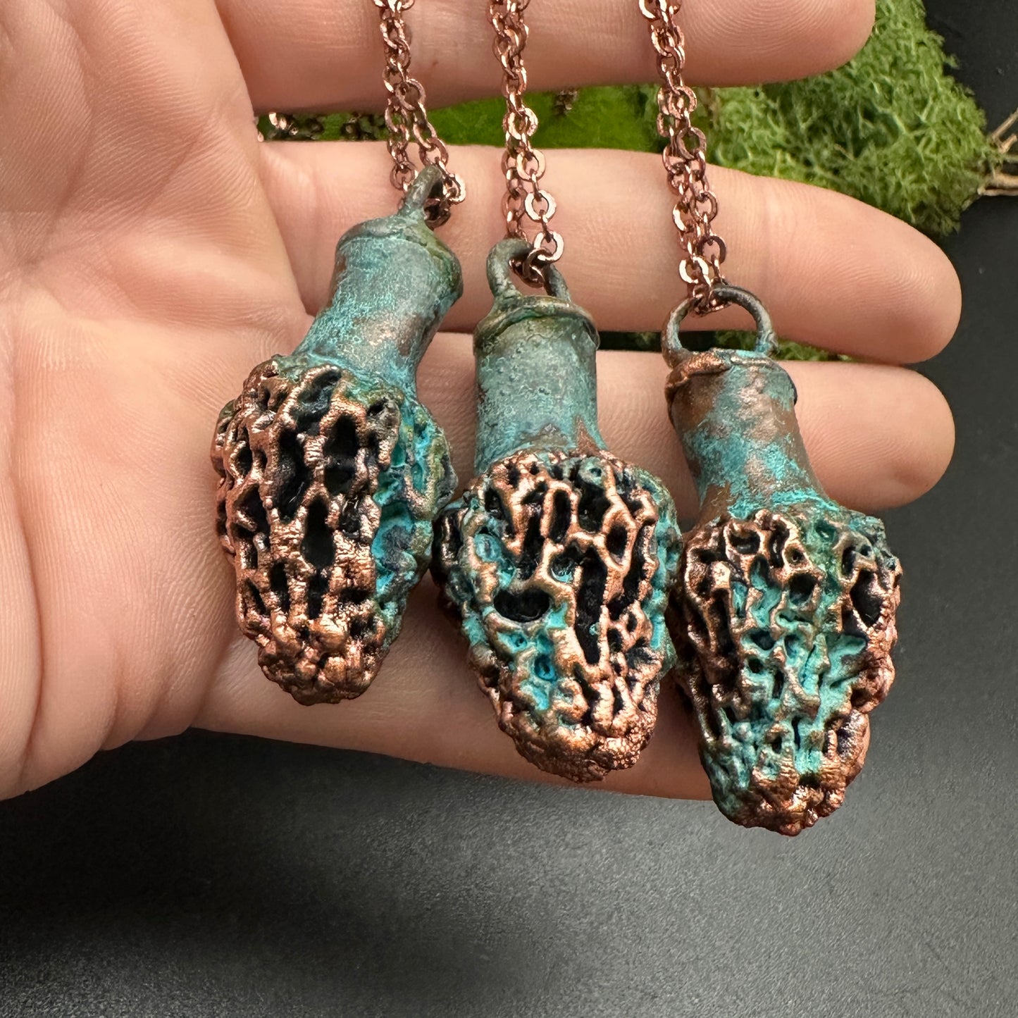 Shruum ~ Morel Pendant