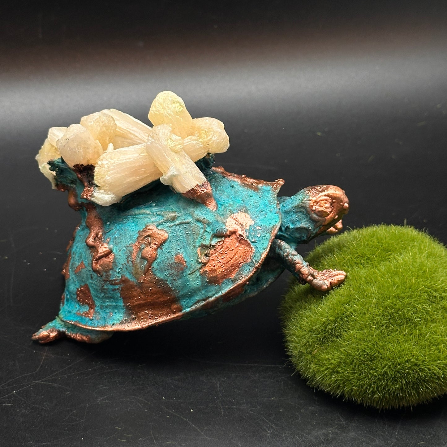 Ardun of the Aegis Basin ~ Copper Turtle Sculpture