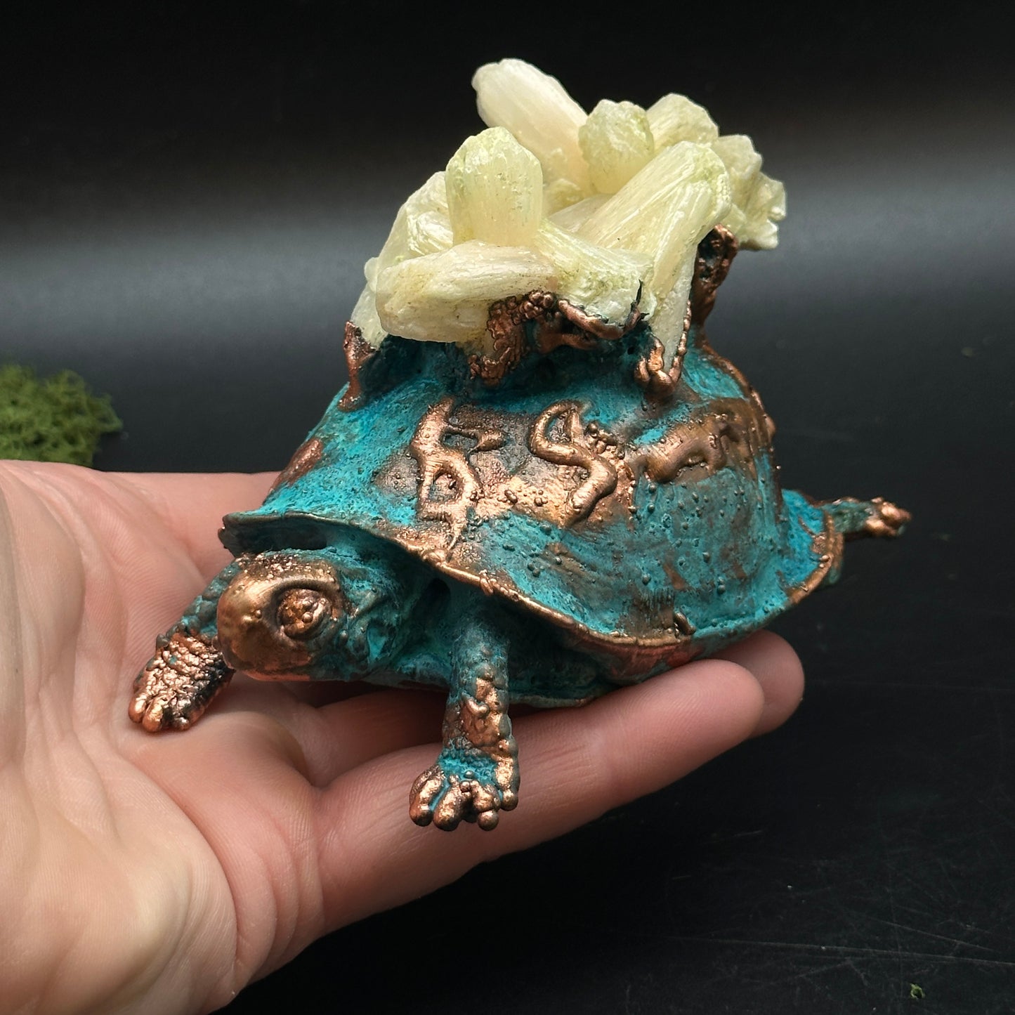 Ardun of the Aegis Basin ~ Copper Turtle Sculpture