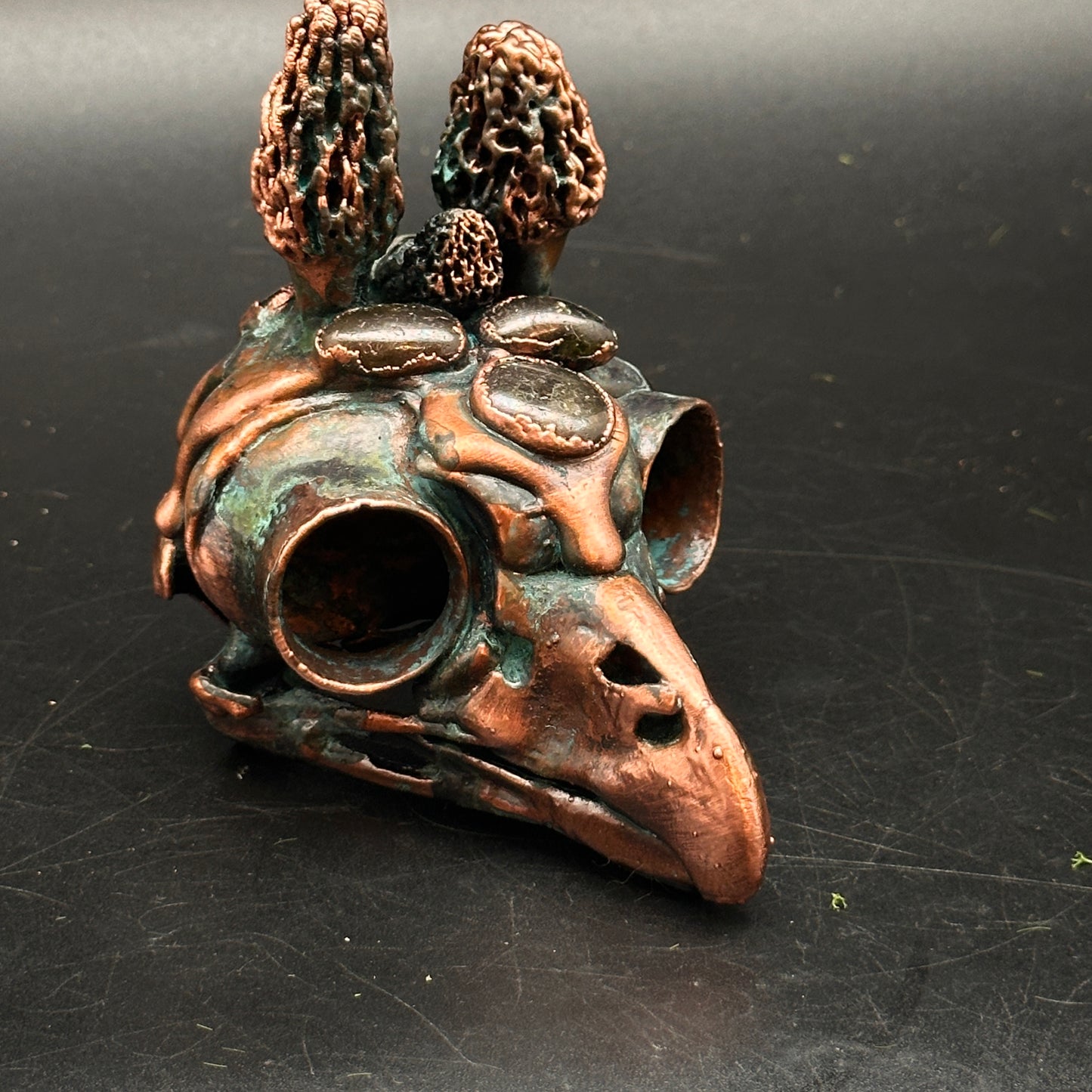 Mirelore Skull ~ Copper Sculpture