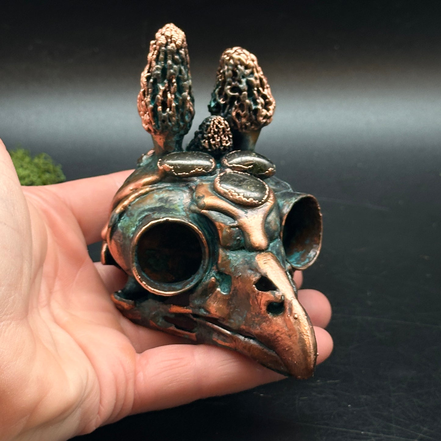 Mirelore Skull ~ Copper Sculpture