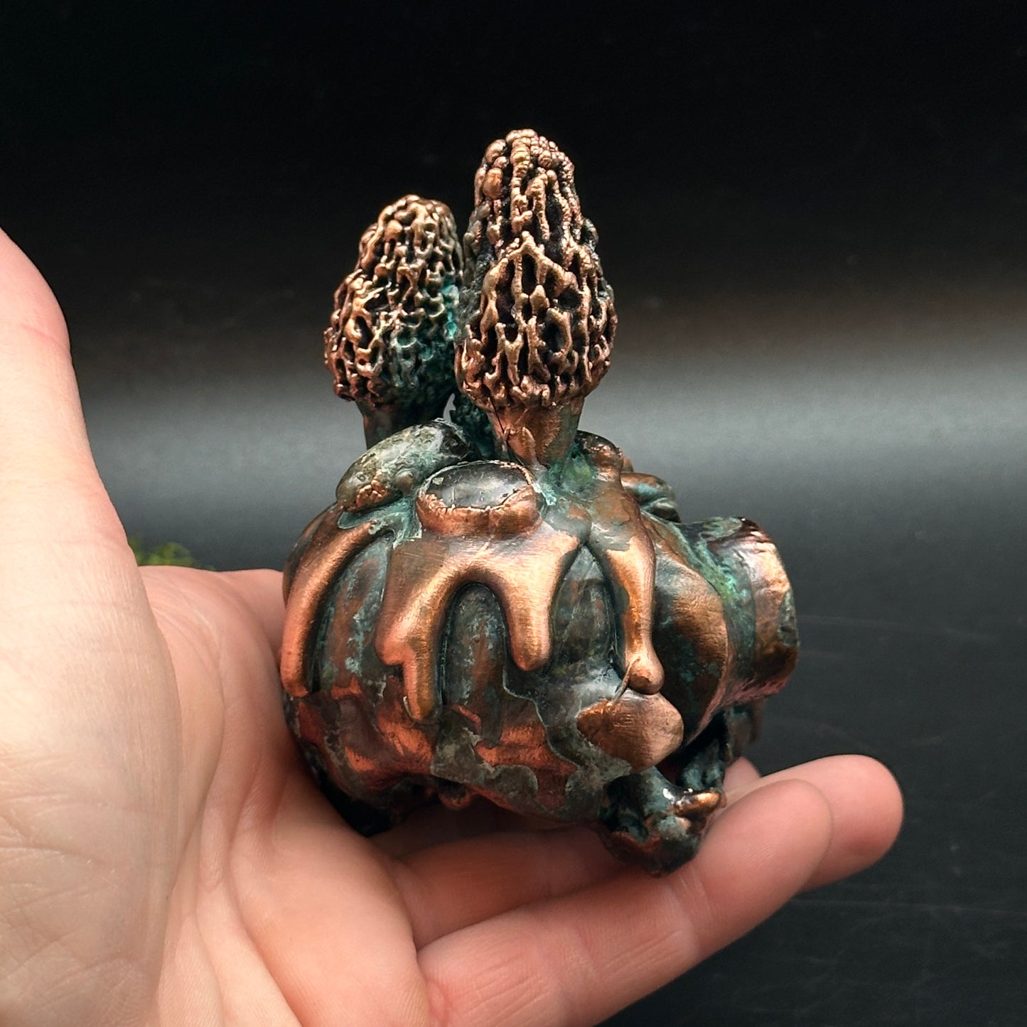 Mirelore Skull ~ Copper Sculpture