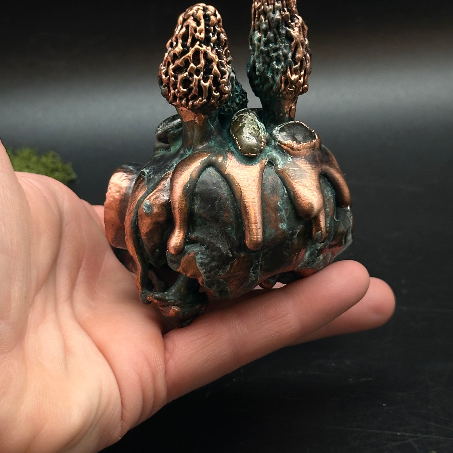 Mirelore Skull ~ Copper Sculpture