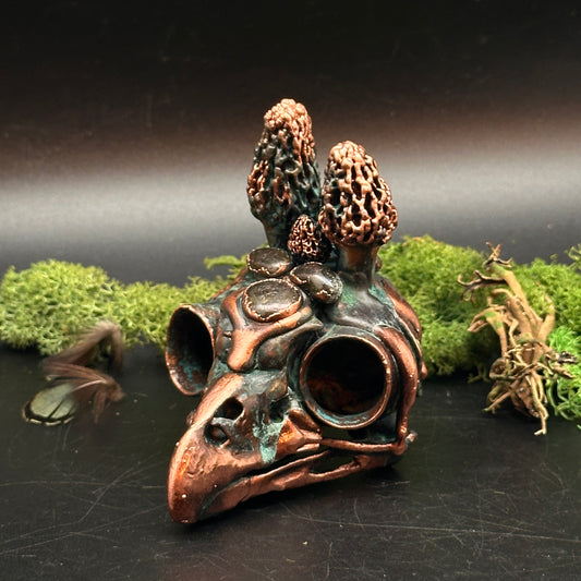 Mirelore Skull ~ Copper Sculpture